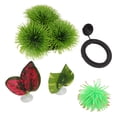 thumbnail image 4 of 5Pcs Betta Fish Leaf Pad Aquarium Simulation Leaf Ornament Betta Fish Feeder Spawning Rest Leaf Set, 4 of 14