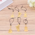 thumbnail image 4 of Shisuyan 6pcs Exquisite Musical Instrument Creative Bookmarks With Rope Metal Bookmarks for Stationery Gifts (Violin + Guitar + Harp, 2Pcs/Each), 4 of 8