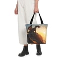 thumbnail image 4 of Kdxio Seaside Sunset Cool Dragon Women Reusable Grocery Bags Foldable Ripstop,Reusable Shopping Bags for Shopping,Gym,Gift, 4 of 5