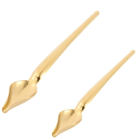

2pcs Saucier Culinary Spoons Precision Drawing Spoons Sauce Drizzle Spoons