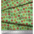 thumbnail image 2 of Soimoi Cotton Poplin Fabric Artistic Floral Printed Craft Fabric by the Yard 42 Inch Wide, 2 of 3