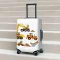 thumbnail image 6 of Machinery Excavator Truck and Loader Travel Luggage Suitcase COVER (No Suitcase), Cartoon Boy''s Toy Washable Suitcase COVERS Elastic, S - Fits 18-21 inch luggage, 6 of 6