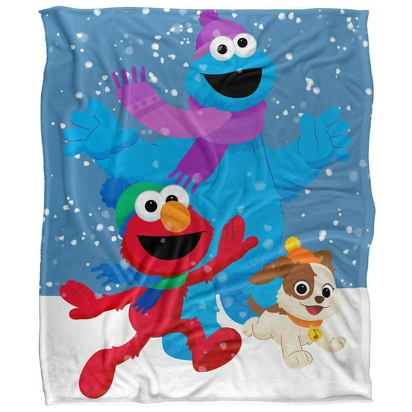 Sesame Street Furry Friends Snow Blanket