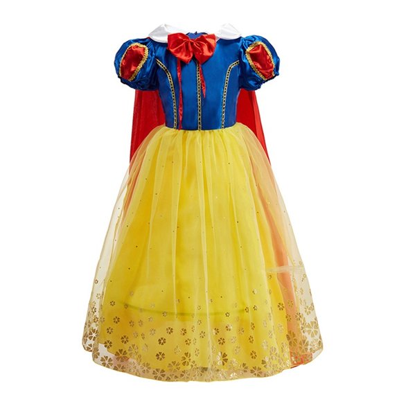 Children's princess dress with bow cape