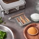 thumbnail image 4 of Hot Dog Roller BBQ Hot Dog Grillers Stainless Steel Sausage Roller Rack with Long Wood Handle Barbecue Hot Dog Rack, 4 of 4