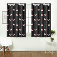 thumbnail image 3 of Mkhert Evil Eyes Blackout Window Curtain Kitchen Curtain 26X39 Inch, 2 Panels, 3 of 3
