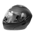 thumbnail image 4 of Motorcycle Full Face Helmet Flip up Helmets with Bluetooth Headset Adult Matte Black L, 4 of 6