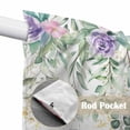 thumbnail image 4 of Eucalyptus Leaves Swag Curtains for Kitchen/Bedroom/Living Room, Sage Green Weeping Summer Botanical Scalloped Curtains 63 Inch Long, Window Swag Topper Curtains Valances 2 Panels Set 36"x63", 4 of 8