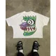 thumbnail image 3 of Camisetas con estampado gráfico de Ninja de Anime japonés Y2k, tops cortos de algodón de gran tamaño para mujer, ropa urbana Harajuku de manga corta para hombre, 3 of 5