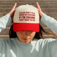 thumbnail image 3 of Please Don’t Play Creed Hat, Funny Embroidered Trucker Cap, Adjustable Snapback Baseball Hat for Men and Women, Humor Party Gift and Casual Outfit Accessory, 3 of 5
