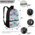 thumbnail image 5 of HUIACONG Dinosaur Print School Backpack for Girls Boys Ages 6-18 Large Capacity Water Resistant Bookbag for Elementary Middle High School Students Daily Use, 5 of 6