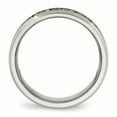thumbnail image 2 of Stainless Steel Polished with Imitation Opal 8mm Men's Ring 13 Size, 2 of 6