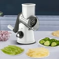 thumbnail image 7 of 3-in-1 Multifunctional Vegetable Cutter | Hand Operated Roller Slicer & Grater | Stainless Steel Blades | Potato Shredder for Kitchen | Easy to Clean & Safe Design, 7 of 7