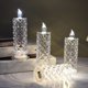thumbnail image 4 of Candelabro Led transparente, luz de vela eléctrica, decoración de fiesta, accesorio de vela, 6 uds., 4 of 7