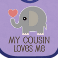thumbnail image 4 of Inktastic My Cousin Loves Me Boys or Girls Baby Bib, 4 of 4
