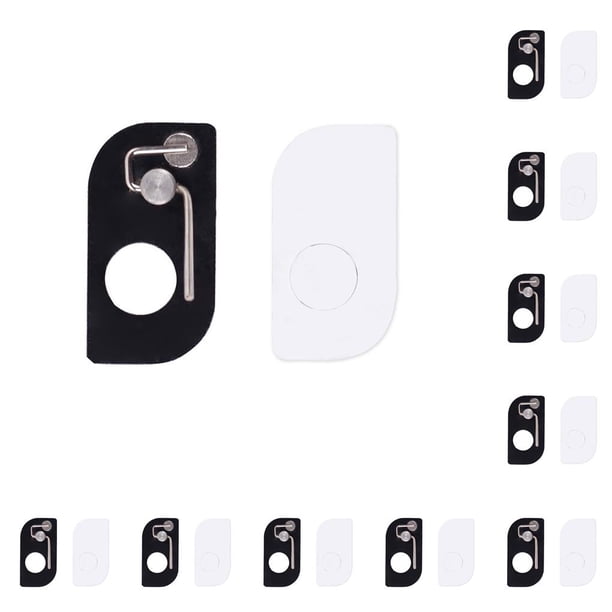 Naiovety Reemplazo de reposapiés para herramientas de caza, equipo de tiro desmontable, reposapiés, placa de acero inoxidable, piezas de repuesto, Mano derecha 10piezas Naiovety CBP237666