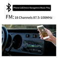 thumbnail image 2 of Car Radio Audio 1din Bluetooth Stereo MP3 Player FM Receiver 60Wx4 With Colorful Lights AUX/USB/TF Card In Dash Kit ,Easy to Use, 2 of 6