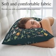 thumbnail image 5 of Green Dinosaur Pillow Covers, Linen Long Throw Pillow Case, Vintage Letters Farm Animals Holiday Pillow Protector Decorative Cushion Cover for Living Room/Bedroom 20" x 30", 5 of 8