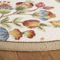 thumbnail image 3 of SAFAVIEH Chelsea Hayleigh Bordered Wool Area Rug, Ivory, 5'6" x 5'6" Round, 3 of 11
