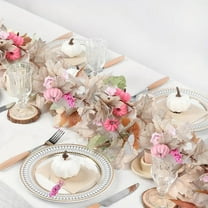 Hvmvliv Pink Halloween Garland 67 Inch Artificial Maple Leaf Pumpkin Rattan Fall Halloween Real Touches Simulation Garlands for Fireplace Porch Hanging Decoration Pink