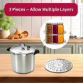 thumbnail image 4 of KAIYANG piezas de rejilla para enlatar a vapor para enlatar, rejilla para enlatar a presión de 11 pulgadas, accesorios para ollas, baño de agua de acero inoxidable, bandeja para cocinar alimentos al v, 4 of 5