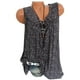 thumbnail image 3 of Camiseta sin mangas con cuello en V sin mangas para mujer, chaleco suelto, camiseta de verano, negro, 3XL Kearding AP001998-12, 3 of 5