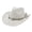 White, variant on Women Men Summer Western Cowboy Hat Shapeable Straw Hat Hollowed Out Sun Hat
