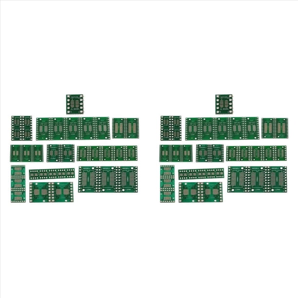 Kit de Placa PCB de 70 Uds SMD una DIP SOP MSOP SSOP TSSOP SOT23 8 10 14 16 20 24 28 SMT una DIP