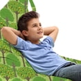 thumbnail image 1 of Trees Lounger Chair Bag, Rhythmic Orange Trees Citrus Blossoms Season Print, High Capacity Storage with Handle Container, Lounger Size, Lime Green Umber, by Ambesonne, 1 of 5