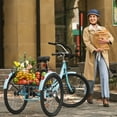 thumbnail image 4 of Viribus 26" Electric Tricycle for Adults with 7 Speeds 36V 13Ah Battery 350W Motor UL 2271 Green, 4 of 12