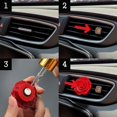 thumbnail image 5 of Car or indoor use blooming rose air freshener, realistic fashionable detailed 3D printed plastic (eco-friendly), magnets and clips (car, air purifier, fridge, microwave, shelf) - solution not include, 5 of 5