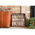 thumbnail image 3 of Home Sweet Home Brown Woodgrain Pawprint 12 x 12 Wood Wall Sign Plaque, 3 of 4