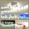 thumbnail image 2 of Biltek 32.8' Feet Warm White 600 LEDs Light Remote Control Dimmer Kit SMD3528 110V Plug - LED Strip Lighting Reading Strip Night Lamp Bulb Accent Waterproof 3528 SMD Flexible DIY 110V-220V, 2 of 7