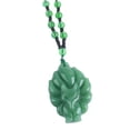 thumbnail image 4 of GKNET Nine-Tailed Fox Pendant Necklace Unisex Chinese Animal Hand-Carved Fox Men W WY4-Light yellow-, 4 of 9