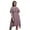 Dark Magenta2, variant on Bimba Floral Printed Women’s Ruffle Front Cold Shoulder Swing Shift Dress-Large