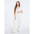 thumbnail image 4 of Joyspun Women’s Pointelle Knit Sleepwear Pants, 30'' Inseam, Sizes XS-3X, 4 of 6