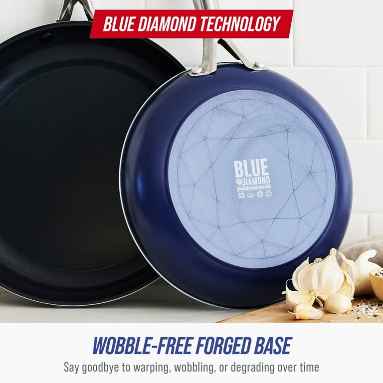 Blue Diamond 12-Pc Non-Stick Cooking Coated Ceramic Cookware Set