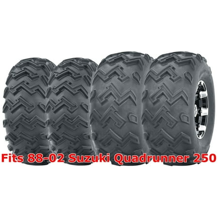 Full Set ATV tires 22x8-10 Front & 24x11-10 Rear 88-02 Suzuki Quadrunner