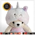 thumbnail image 6 of FAO Schwarz Cozie Friends Teddy Bear Unicorn 10, Classic Bear with Removable Colorful Swaddle, 6 of 9
