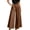 Coffee, variant on Gaukiv Womens Pleated Wide Trousers Casual Business Wide Leg Pants White S