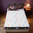 thumbnail image 4 of Homewish Happy Halloween Zipper Full Size Comforter Sets with Fitted Sheet and 2 Pillowcases for Kids, Witch Divination Zipper Bedding Set, Colorful Stars Reversible, 4 of 7