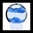 thumbnail image 1 of Paisaje Natural Que Fluye Cuadro Arte Reloj de , Vidrio Transparente Redondo Colorido Pintura Azul, 1 of 5