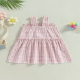 thumbnail image 4 of AMERTEER Bébé Fille Lin d'Été Robes Sans Manches Volants Bébé Princesse une Ligne Robe de Soleil, 4 of 7