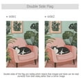thumbnail image 4 of Yayeee Garden Flag 28" x 40" Double Sided Outdoor Yard Lawn Holiday Decorations, Pink Sleeping Cat, 4 of 6