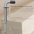 thumbnail image 3 of 2Pcs 5 Inch Stainless Steel Spring Loaded Latch Pin Barrel Bolt 2mm Thickened Door Lock Brushed, 3 of 4
