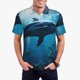 thumbnail image 1 of Balery Ocean Dolphin Fish School Camisa Polo de Hombre con Estampado, de Manga Corta y Tejido Medio, Camisa Tipo Golf Polo-Small, 1 of 6