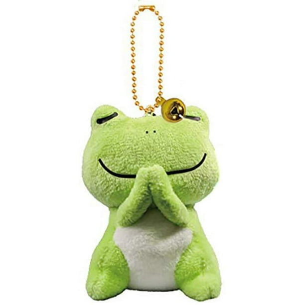 Stuffed Frog Keychain Plush Animals Pendants Ornaments Pray Good