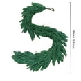 thumbnail image 4 of Suncoda 6FT Christmas Norfolk Pine Garlands, Artificial Greenery Garland for Christmas Table Wall Fireplace Mantle, Christmas Decoration Outdoor/Indoor (Free Pendant), 4 of 9