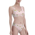 thumbnail image 2 of Vsdgher Womens High Waisted Bikini Sets Two Piece Swimsuit Queen For Rabbit Print Tummy Control Bathing Suit-Large, 2 of 8
