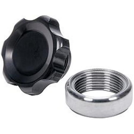 Black Filler Cap with Weld-In Steel Bung, Small